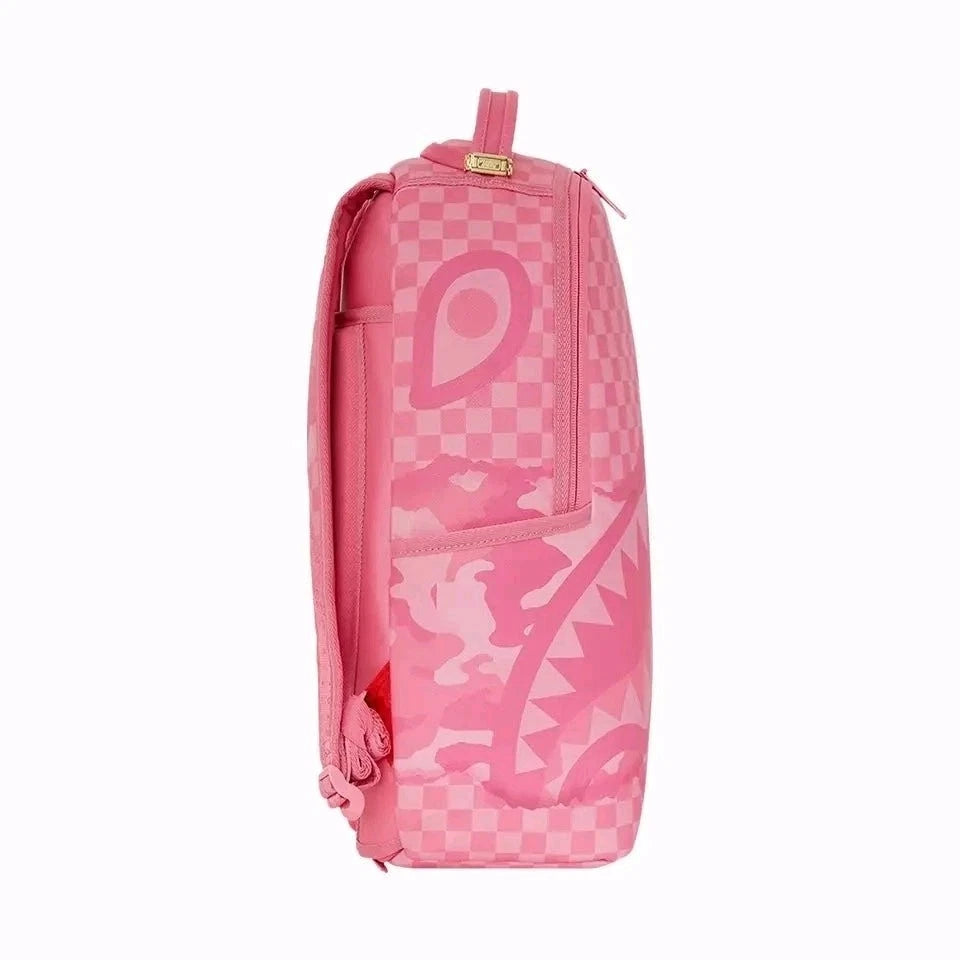 🔥🔥 Sprayground 3am Riptide Camo Pink Backpack Book-bag Large School Bag