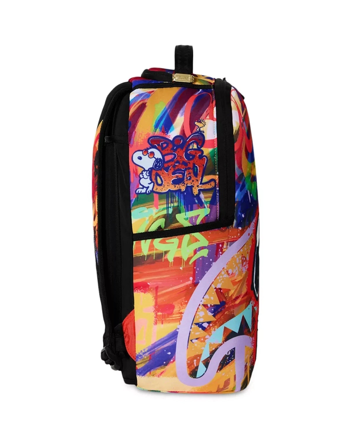 🔥🔥 Sprayground x Snoopy Street Art Backpack New Black Bookbag Large 💥💥