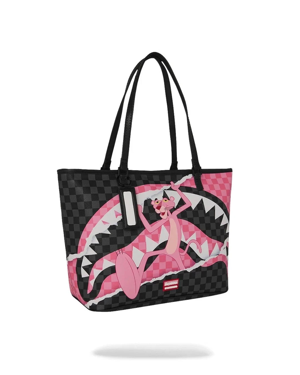 🔥🔥 Sprayground Pink Panther BREAK THRU Tote New Black Large Shoulder