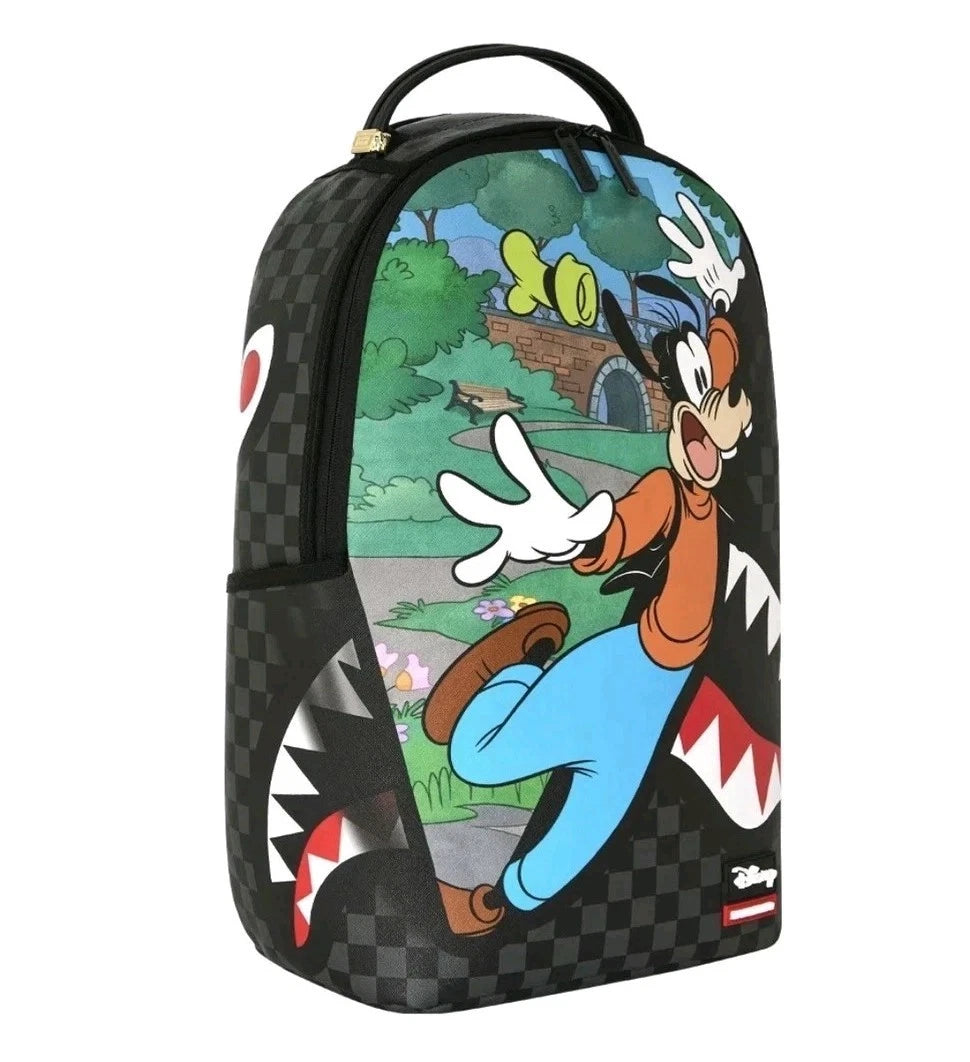 🔥🔥SPRAYGROUND LIMITED EDITION BACKPACK DISNEY GOOFY CURTAIN REVEAL New Bag