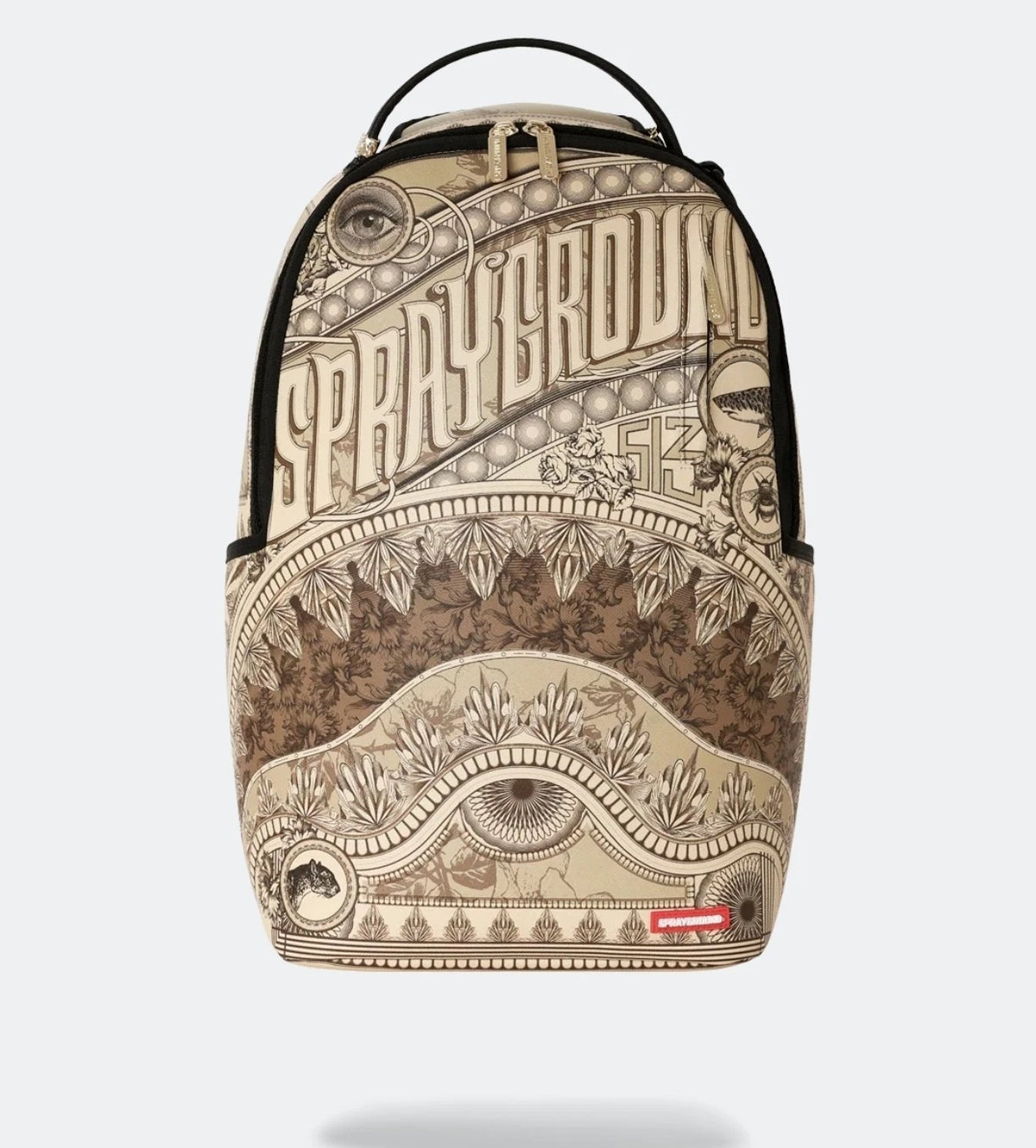 🔥🔥 Sprayground THAT OLD MONEY Backpack New Black Large Bookbag