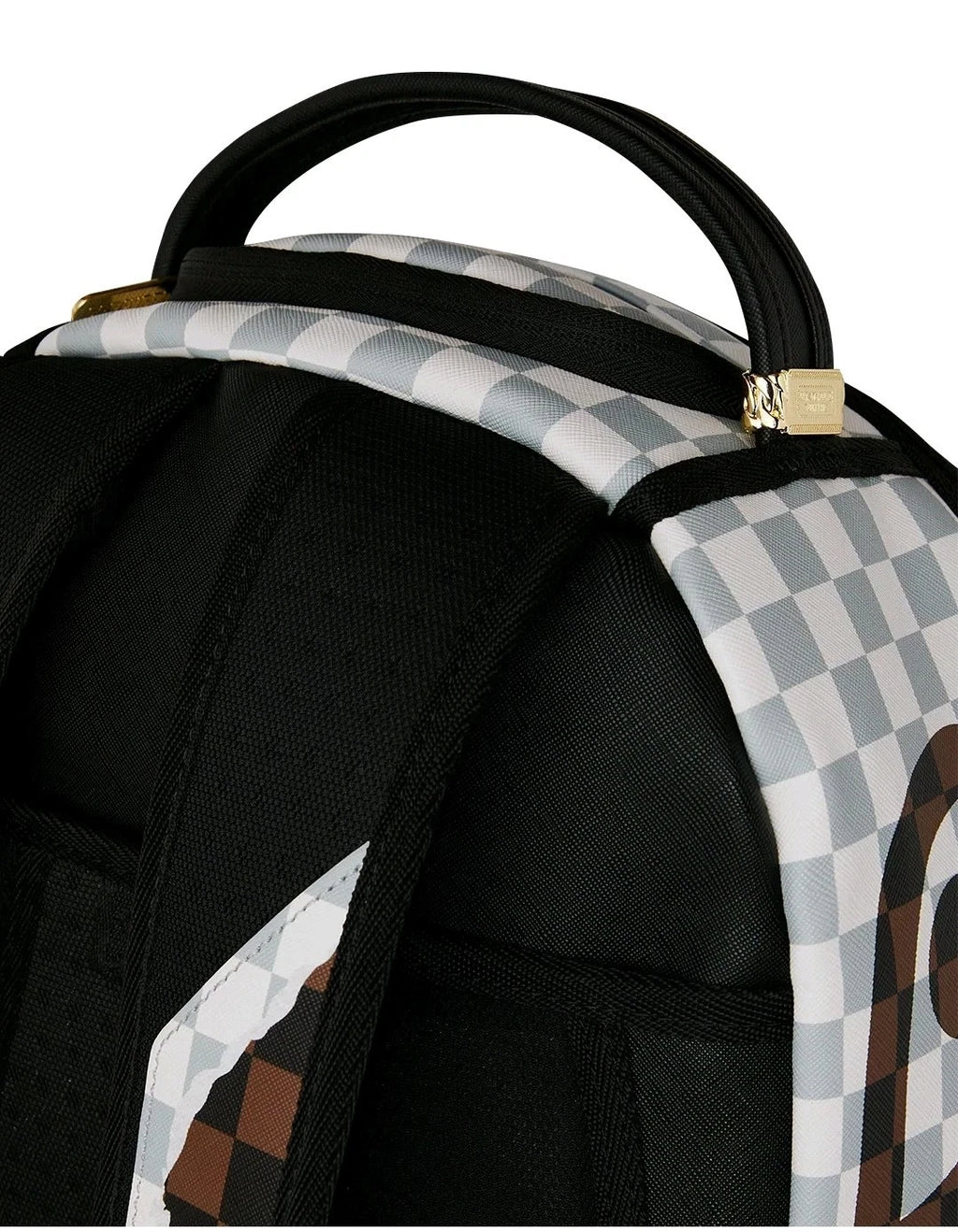 🔥🔥Sprayground Tear Away Checker DLXSV Backpack Black Bookbag Large School Bag