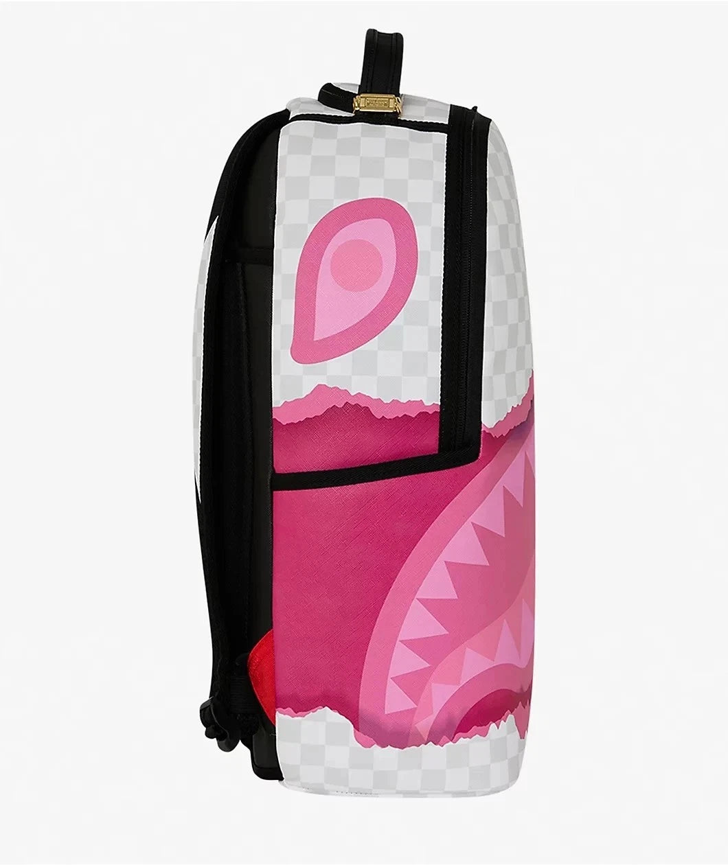 🔥🔥 Sprayground 3D Pink Tear BackpackNew Black Bookbag
