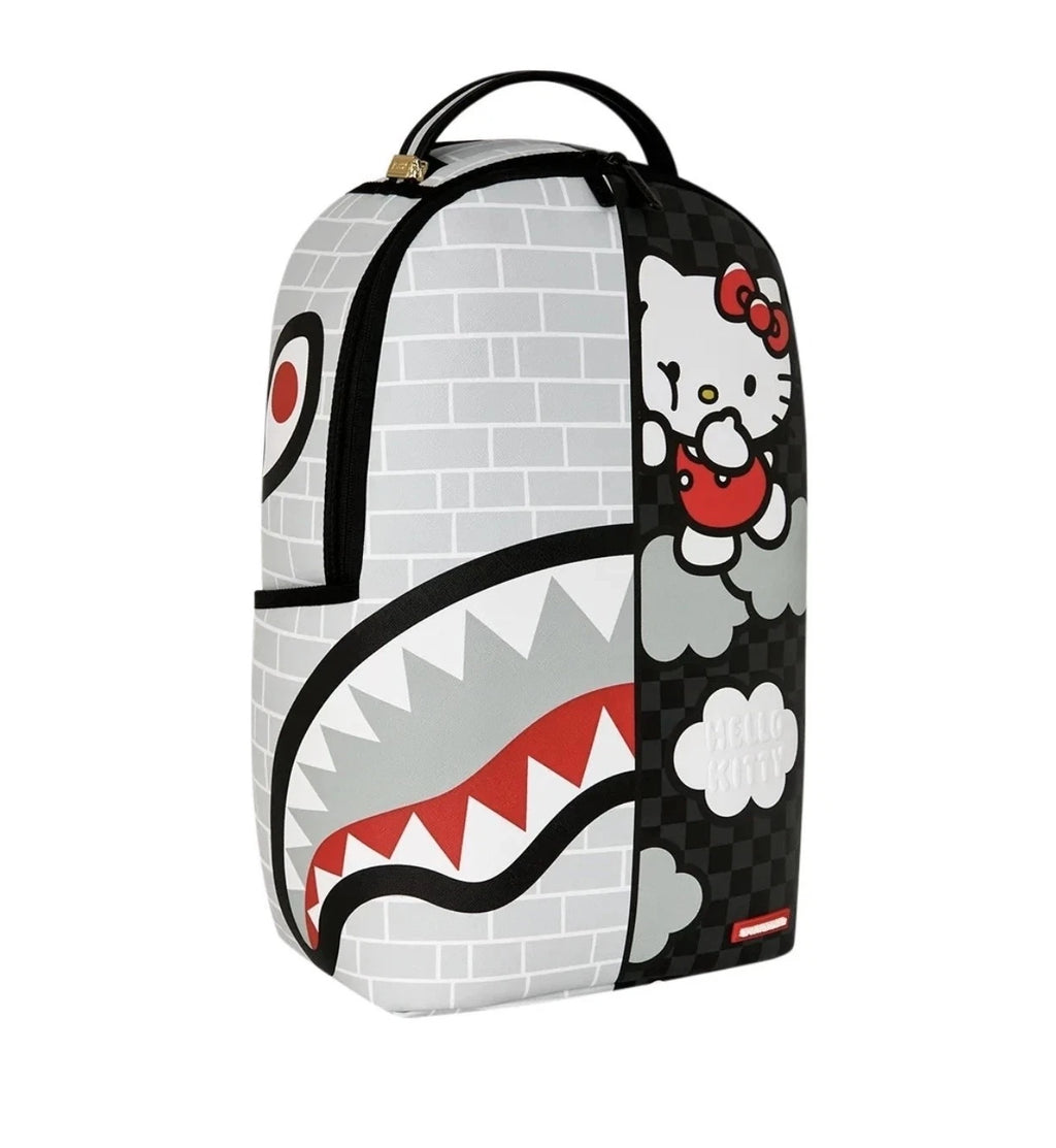 🔥🔥HELLO KITTY OFFICIAL COLLAB - BRICK WALL SPLIT SPRAYGROUND BACKPACK