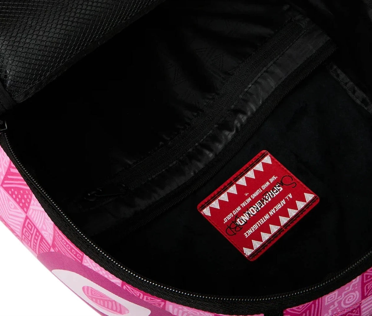 🔥🔥 Sprayground AI Pink Check Backpack New Black Bookbag Large School Bag