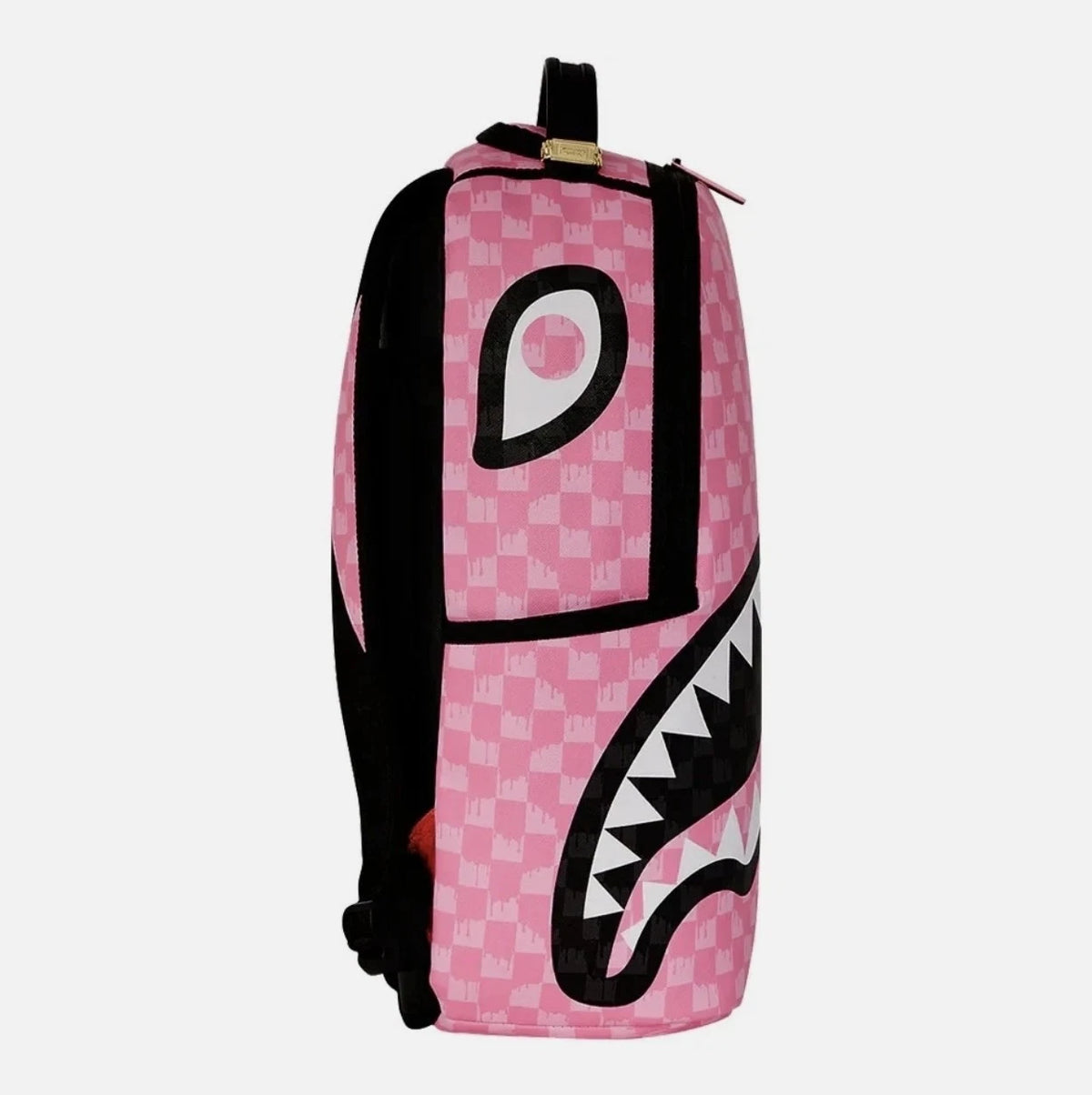 Sprayground Pink And Black Drip Check DLXSV Backpack