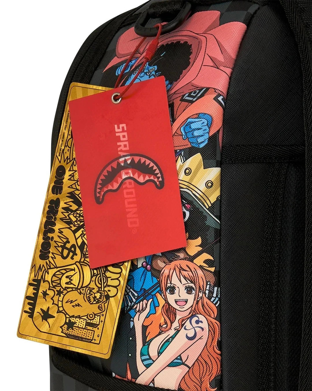 🔥🔥Sprayground One Piece TREASURE HUNT Backpack Black Bookbag Kids School Bag