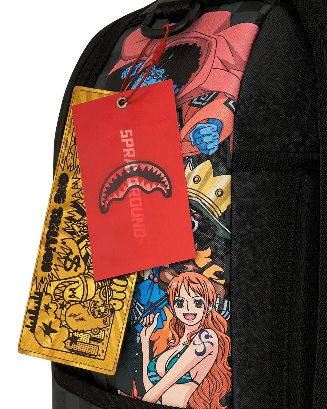 🔥🔥Sprayground One Piece TREASURE HUNT Backpack Black Bookbag Kids School Bag