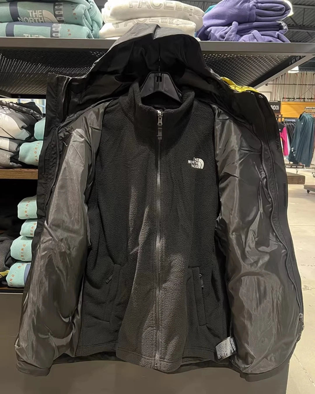 NWT The North Face Mens Toro Peak Triclimate 3 in 1 Hooded Jacket TNF Black