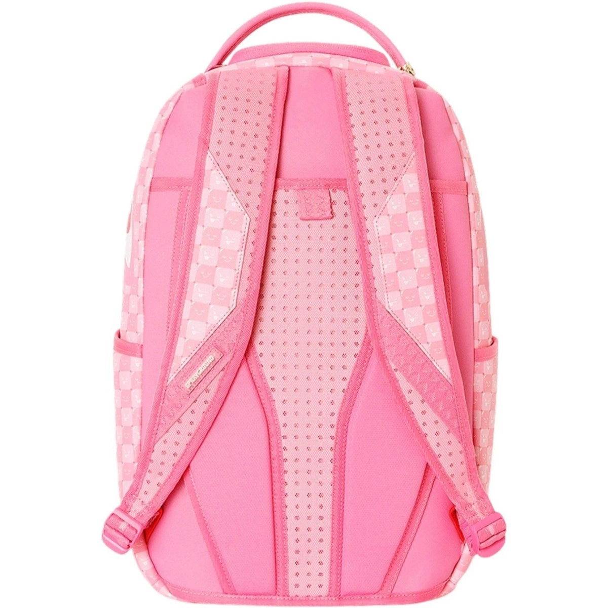 🔥🔥 Sprayground Pink Check Faces Backpack New Bookbag Large School Travel Bag