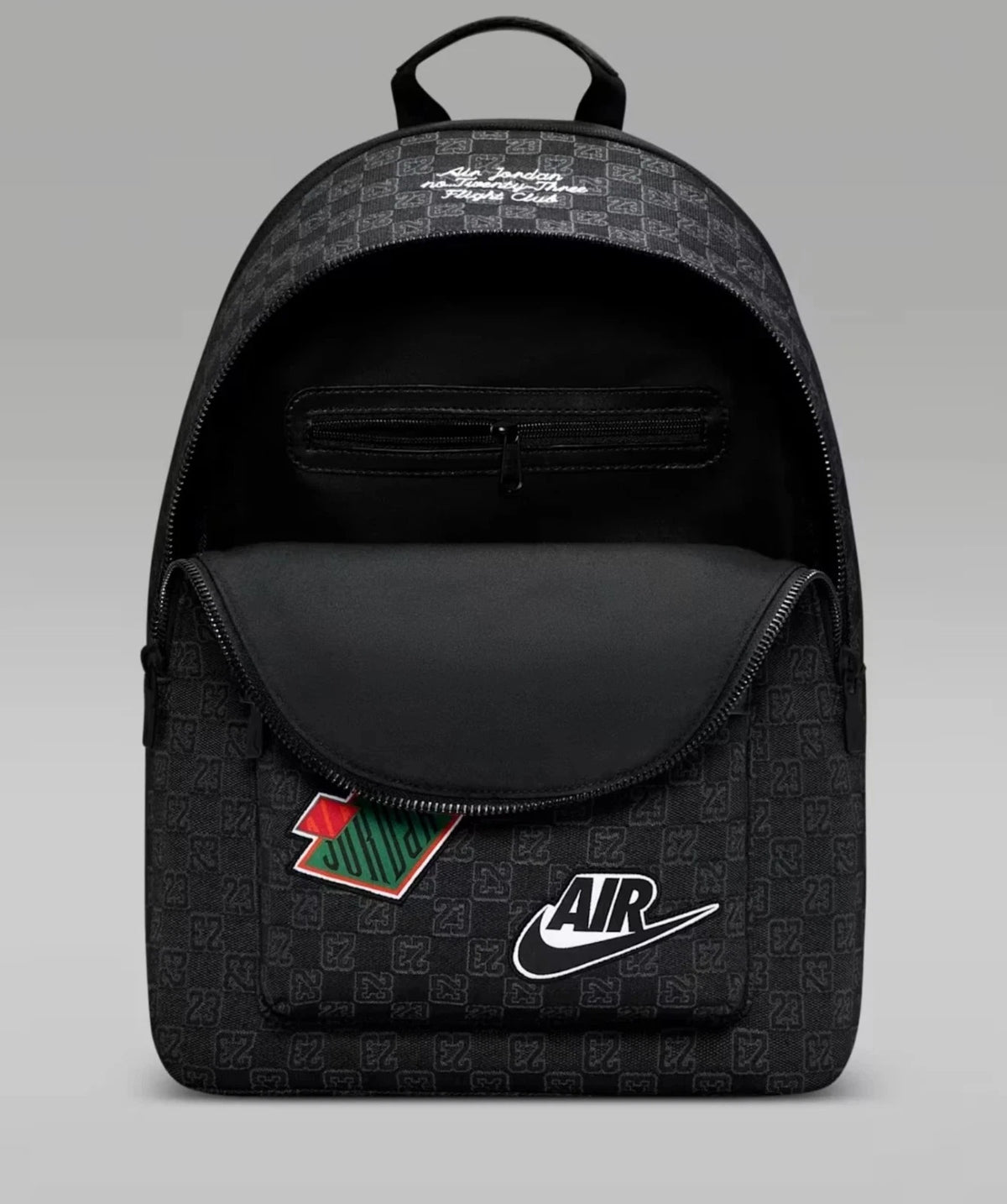 🔥🔥 Jordan Air Monogram Backpack 20L New Black Bookbag School Bag MA9155-023