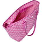 🔥🔥 Sprayground Pink New Check Faces Tote - Pink & White
