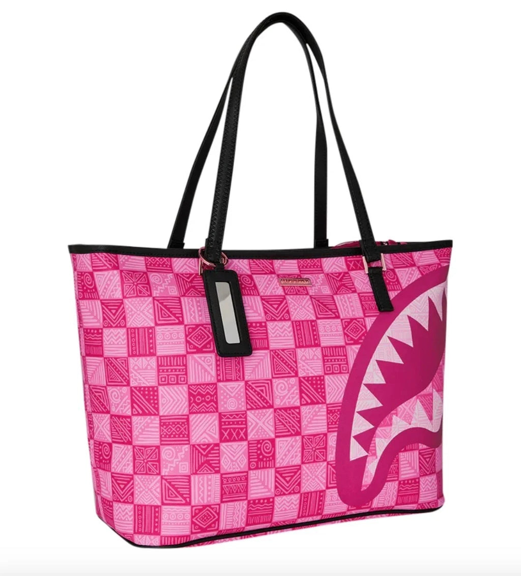 🔥Sprayground A.I. AFRICAN INTELLIGENCE THE SUNSET RESET TOTE SANDFLOWER COLLAB