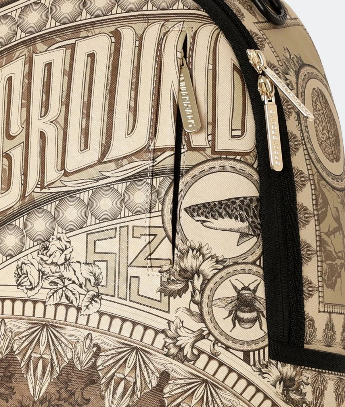 🔥🔥 Sprayground THAT OLD MONEY Backpack New Black Large Bookbag