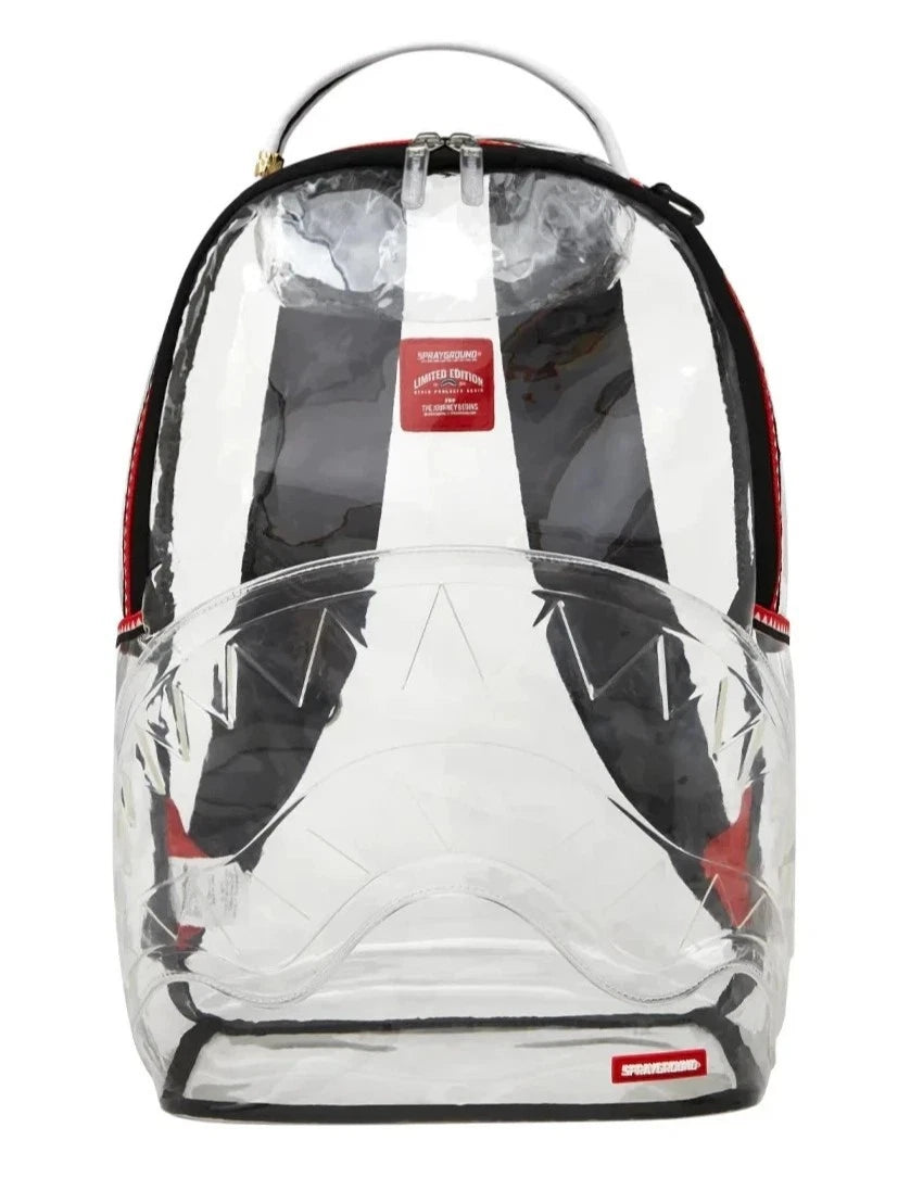 🔥🔥 FULLY CLEAR EMBOSSED BOSS BACKPACK 💥💥💥