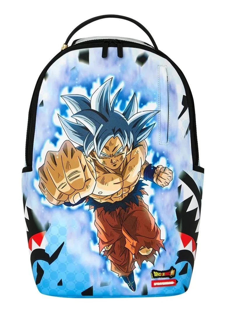 🔥🔥 Sprayground DBZ Ultra Instinct Goku Check Backpack Bookbag School Bag