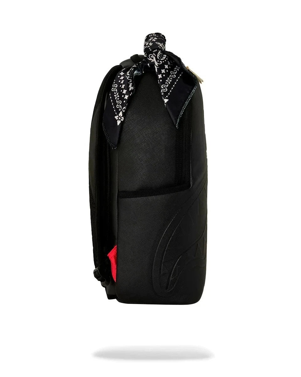 🔥🔥 Sprayground TUPAC Bandana Handle Backpack New Black Bookbag School Kids Bag