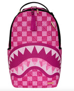 🔥🔥 Sprayground AI Pink Check Backpack New Black Bookbag Large School Bag