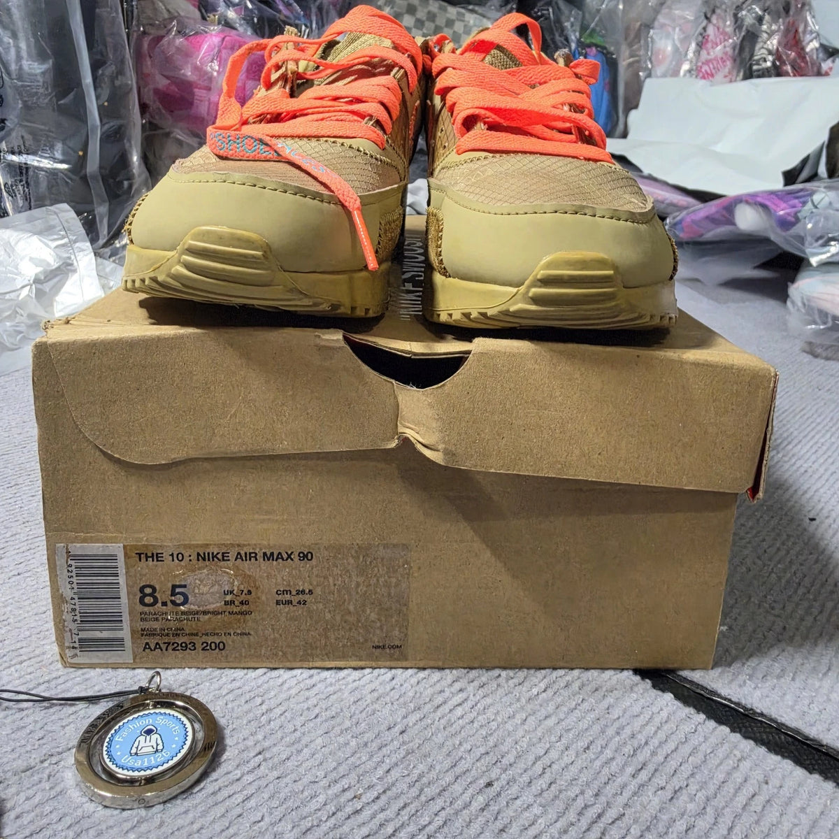 Size 8.5 - Nike Air Max 90 x OFF-WHITE Desert Ore
