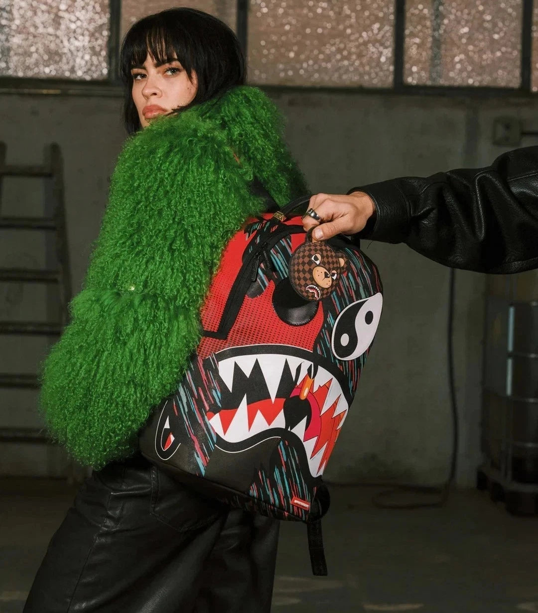 🔥100% Authentic SpraygroundHyper Driven Eyes Patch Backpack New Large Bookbag