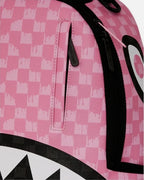 Sprayground Pink And Black Drip Check DLXSV Backpack