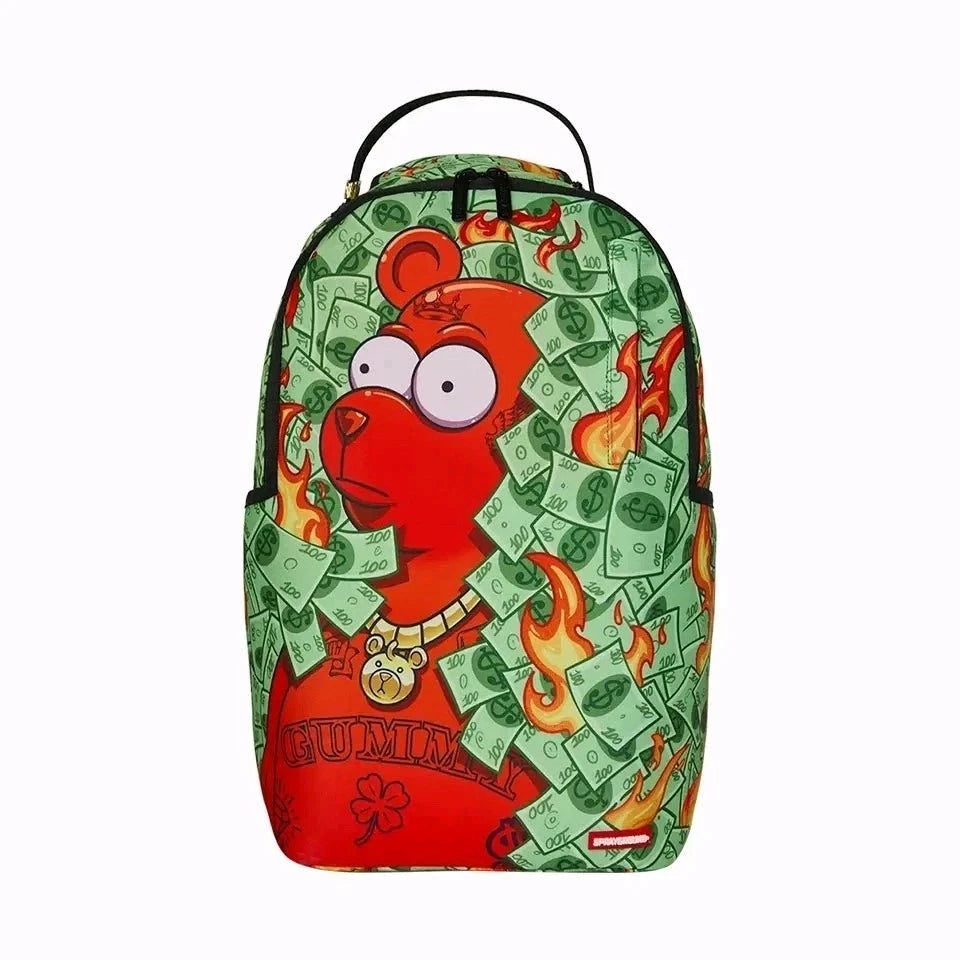 SPRAYGROUND - DIABLO DINERO BEAR IN BUSHES BACKPACK - B8786